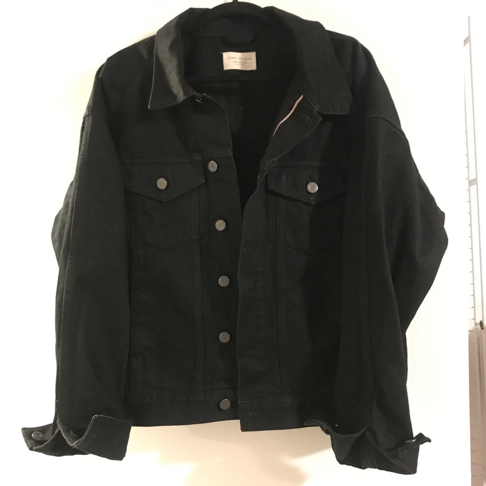 FEAR OF GOD Fourth Collection Black Denim Jacket